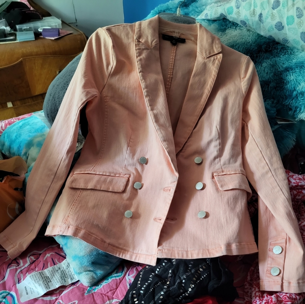 INC international concepts peach Blazer - Picture 1 of 3